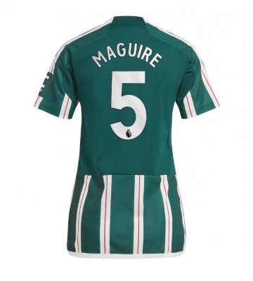 Manchester United Harry Maguire #5 Replika Udebanetrøje Dame 2023-24 Kortærmet